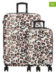 ZEBRA Walizki (2 szt.) w kolorze kremowym rozmiar: onesize. Brązowe walizki ZEBRA, bez wzorów. Za 556.99 zł.