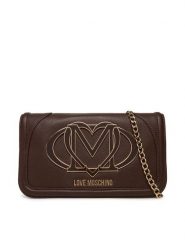LOVE MOSCHINO Torebka JC4010PP1NLG0301 Brązowy. Brązowe torebki klasyczne Love Moschino, bez wzorów, ze skóry, bez dodatków. Za 859.99 zł.