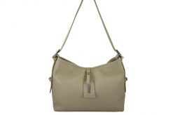 Codzienna torebka damska na ramię - Beżowa jasna. Brązowe torby na ramię Barberini's, bez wzorów, ze skóry, biznesowe, na ramię, małe, bez dodatków. Za 222.99 zł.