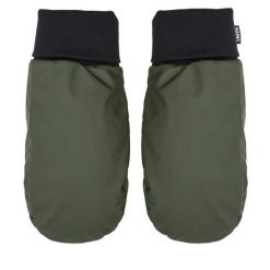 Rękawiczki Rains. Zielone rękawiczki Rains, bez wzorów, z dzianiny. Za 139.99 zł.