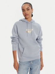Roxy Bluza ERJFT05028 Błękitny Regular Fit. Niebieskie bluzy Roxy, xxl, bez wzorów, z bawełny, bez kaptura. Za 229.99 zł.
