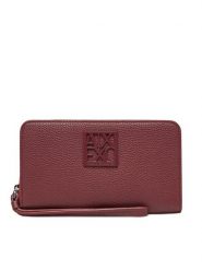 Armani Exchange Duży Portfel Damski XW000361 AF11902 UA343 Bordowy. Czerwone portfele Armani Exchange, bez wzorów, ze skóry. Za 429.99 zł.