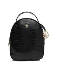 Beverly Hills Polo Club Plecak CEO-BHPC-W-06-A23 Czarny. Czarne plecaki Beverly Hills Polo Club, bez wzorów, ze skóry. Za 179.99 zł.