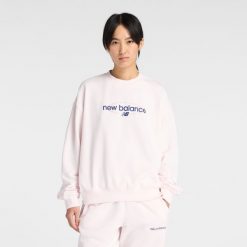 Bluza damska New Balance WT61S0S9AAA – różowa. Czerwone bluzy New Balance, s, bez wzorów, z bawełny, bez kaptura. Za 259.99 zł.