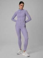 4F Legginsy treningowe szybkoschnące damskie - fioletowe XL. Fioletowe legginsy 4f, s, bez wzorów. Za 169.99 zł.