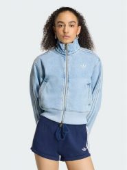 Adidas Kurtka jeansowa Firebird KQ6492 Niebieski Slim Fit. Niebieskie kurtki Adidas, m, bez wzorów, z bawełny, bez kaptura. Za 369.99 zł.