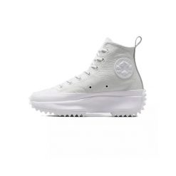 Buty Kobieta Converse Run Star Hike Utility Leather biały. Niebieskie obuwie sportowe Converse, ze skóry, bez zapięcia. W wyprzedaży za 432.55 zł.