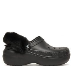 Klapki Crocs. Czarne klapki Crocs, bez wzorów, bez obcasa. Za 309.99 zł.