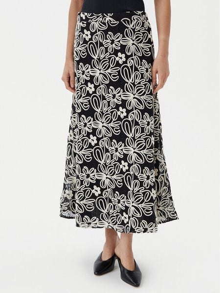 Luisa Spagnoli Spódnica midi Tenente 541989 Czarny Regular Fit. Czarne spódnice LUISA SPAGNOLI, s, bez wzorów, z syntetyku, midi. Za 779.99 zł.