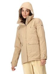 Regatta Kurtka przeciwdeszczowa "Broadia" w kolorze beżowym rozmiar: 46. Brązowe kurtki sportowe Regatta, bez wzorów, bez kaptura, outdoorowe. Za 185.76 zł.