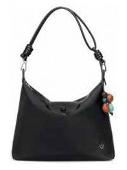 SUVRAI Torebka w kolorze czarnym - 32 x 24 x 11 cm rozmiar: onesize. Czarne torby na ramię SUVRAI, bez wzorów, z materiału, na ramię, bez dodatków. Za 130.99 zł.