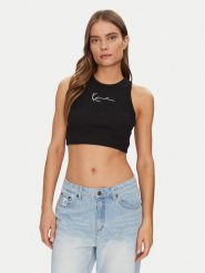 Karl Kani Top 6131303 Czarny Cropped Fit. Czarne topy Karl Kani, m, bez wzorów, z bawełny, bez kołnierzyka, bez ramiączek. Za 69.99 zł.