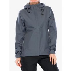 Kurtka rowerowa damska Fox Ranger 2.5L Water Jacket. Szare kurtki sportowe FOX, l, bez wzorów, bez kaptura, rowerowe. Za 478.49 zł.