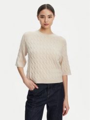 Marella Sweter Franz 2523366084 Beżowy Regular Fit. Brązowe swetry Marella, l, bez wzorów, z wełny, bez ramiączek. Za 1,089.00 zł.