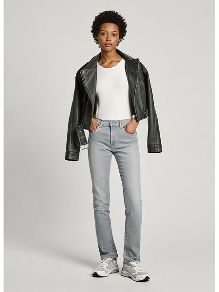 Pepe Jeans Dżinsy - Slim fit - w kolorze jasnoszarym rozmiar: W30/L30. Szare jeansy Pepe Jeans, l, z aplikacjami. Za 143.22 zł.