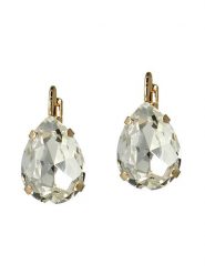 Otazu Pozłacane kolczyki z kryształami Swarovski rozmiar: onesize. Żółte kolczyki Otazu, z kryształem, pozłacane. Za 113.99 zł.