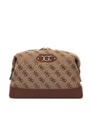 Guess Kosmetyczka PW7584 P6461 Brązowy. Brązowe kufry i kosmetyczki Guess, z aplikacjami, z materiału, bez dodatków. Za 264.99 zł.