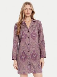 LAUREN RALPH LAUREN Koszula nocna ILN32449 Fioletowy Regular Fit. Fioletowe koszule nocne Lauren Ralph Lauren, xl, bez wzorów, z bawełny, bez ramiączek. Za 429.99 zł.