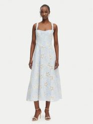 Bardot Sukienka letnia Lilah 59825DB2 Niebieski jasny Regular Fit. Niebieskie sukienki Bardot, na lato, bez wzorów, z syntetyku, bez kołnierzyka, bez ramiączek. Za 819.99 zł.