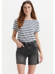 Levi's Koszulka w kolorze biało-granatowym rozmiar: XS. Białe bluzki Levi's®, s, bez wzorów, z bawełny, bez kołnierzyka, bez ramiączek. Za 83.62 zł.