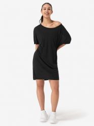 Super.natural Sukienka "Laguna" w kolorze czarnym rozmiar: XS. Czarne sukienki super.natural, xs, bez wzorów, z wełny, bez kołnierzyka, bez ramiączek, mini. Za 217.99 zł.