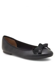 GINO ROSSI Baleriny COZY-HS001-1-2 Czarny. Czarne baleriny Gino Rossi, bez wzorów, ze skóry, bez obcasa. Za 199.99 zł.