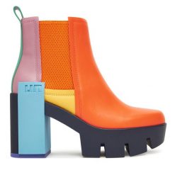 Botki United Nude. Brązowe botki United Nude, bez wzorów, bez obcasa, na słupku, bez zapięcia. Za 1,659.00 zł.