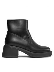 Vagabond Shoemakers Botki Dorah 5656-001-20 Czarny. Czarne botki Vagabond Shoemakers, bez wzorów, ze skóry, bez obcasa, na słupku, bez zapięcia. Za 569.99 zł.