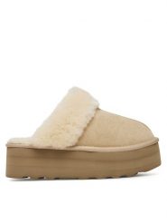 DeeZee Kapcie DZ-AW12 Beżowy. Brązowe obuwie domowe DeeZee, bez wzorów, z materiału, bez zapięcia. Za 199.99 zł.