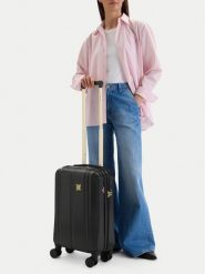 Nine West Walizka kabinowa CEO-NW-S-003-09 BLACK Czarny. Czarne walizki Nine West, bez wzorów. Za 299.99 zł.