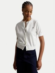 Polo Ralph Lauren Kardigan 211A12718001 Biały Regular Fit. Białe kardigany Polo Ralph Lauren, s, bez wzorów, z bawełny. Za 769.99 zł.