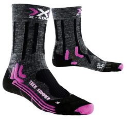 Skarpety sportowe X-Socks Trekking Summer. Szare skarpety X Socks, bez wzorów, z materiału. Za 29.49 zł.