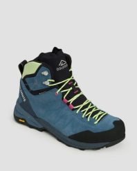 Buty damskie Dolomite CRODAROSSA LEATHER HIGH GTX DENIM BLUE 924. Niebieskie trekkingi Dolomite, z denimu, przed kolano, trekkingowe. Za 1,019.99 zł.
