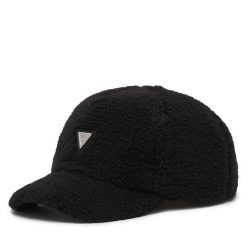 Czapka z daszkiem Guess. Czarne czapki Guess, z aplikacjami. Za 134.99 zł.