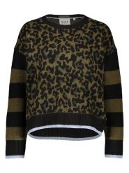 Scotch & Soda Sweter w kolorze czarno-oliwkowym rozmiar: M. Brązowe swetry Scotch & Soda, m, bez wzorów, bez ramiączek. Za 239.29 zł.