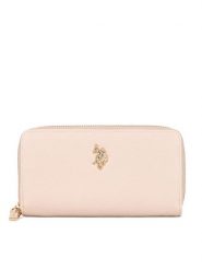 U.S. Polo Assn. Portfel BIUXT8382WVP Beżowy. Brązowe portfele U.S. Polo Assn., bez wzorów, z tworzywa sztucznego. Za 159.99 zł.