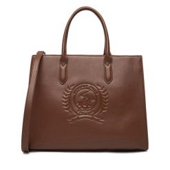 Torebka Beverly Hills Polo Club. Brązowe torebki klasyczne Beverly Hills Polo Club, bez wzorów, bez dodatków. Za 199.99 zł.