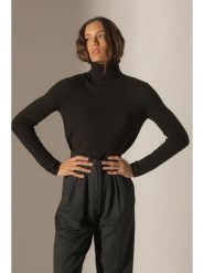 Perfect Cashmere Kaszmirowy golf "Ashley" w kolorze czarnym rozmiar: L. Czarne golfy Perfect Cashmere, l, bez wzorów, z kaszmiru, bez ramiączek. Za 347.99 zł.