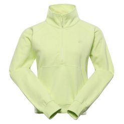 Bluza damska bawełniana Alpine Pro Negga. Żółte bluzy Alpine Pro, bez wzorów, z bawełny, bez kaptura. W wyprzedaży za 189.00 zł.
