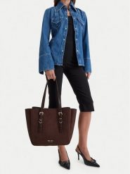 Nine West Torebka EO-STEEL ROSE-LDA9417 Brązowy. Brązowe shopper Nine West, bez wzorów, z materiału, bez dodatków. Za 329.99 zł.