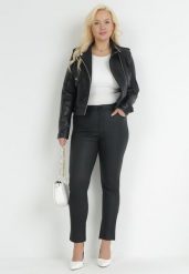Czarne Spodnie Skinny Push Up Zami. Czarne spodnie materiałowe Born2be, na co dzień, l, z aplikacjami, z jeansu. Za 89.99 zł.
