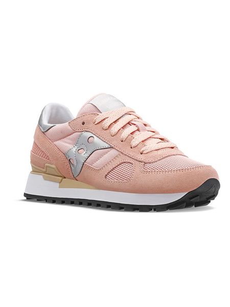 Saucony Sneakersy "Shadow" w kolorze jasnoróżowym rozmiar: 37,5. Różowe trampki Saucony, bez wzorów, z materiału, bez zapięcia. Za 157.35 zł.