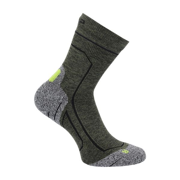 Skarpety trekkingowe Hiking Sock Softair Mid. Zielone skarpety CMP, bez wzorów, z elastanu. Za 39.00 zł.