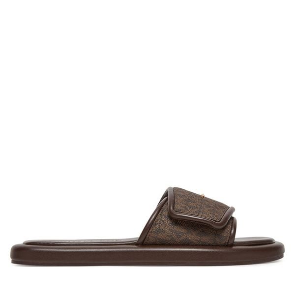 Klapki MICHAEL Michael Kors. Brązowe klapki MICHAEL Michael Kors, bez wzorów, bez obcasa. Za 349.99 zł.