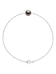 Pearl Addict Srebrna bransoletka z perłą rozmiar: onesize. Szare bransoletki Pearl Addict, z perłą, srebrne. Za 217.99 zł.