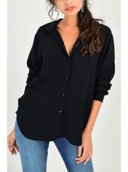 LA Angels Koszula w kolorze czarnym rozmiar: XL. Czarne koszule LA Angels, xl, bez wzorów, z koronki, bez kołnierzyka, bez ramiączek. Za 130.99 zł.