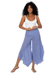 Aller Simplement Spodnie w kolorze niebieskim rozmiar: 34/36. Niebieskie spodnie materiałowe Aller Simplement, bez wzorów, z bawełny. Za 78.99 zł.