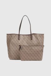 GUESS Beżowa shopperka damska Victtoria Large 2 In 1. Brązowe shopper Guess, z aplikacjami, ze skóry ekologicznej, duże, bez dodatków. W wyprzedaży za 564.19 zł.