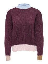 ONLY Sweter w kolorze bordowym rozmiar: XS. Czerwone swetry Only, xs, bez wzorów, bez ramiączek. Za 115.95 zł.
