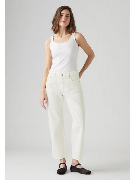 Levi's Dżinsy - Regular fit - w kolorze białym rozmiar: W31/L29. Brązowe jeansy Levi's®, l, z aplikacjami. Za 262.29 zł.